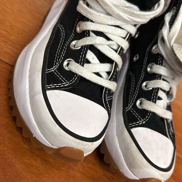 Converse Run Star Hike Hi Women Shoes Sneakers Black size 4.5 - Picture 11 of 12